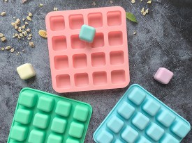 Molde silicona 16 cuadrados